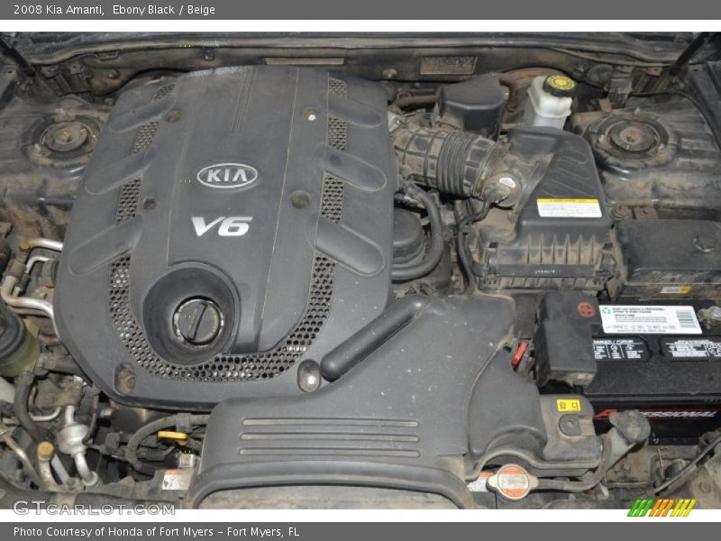 Ebony Black / Beige 2008 Kia Amanti