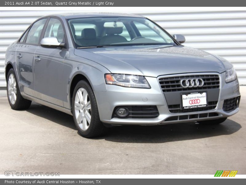 Quartz Grey Metallic / Light Gray 2011 Audi A4 2.0T Sedan