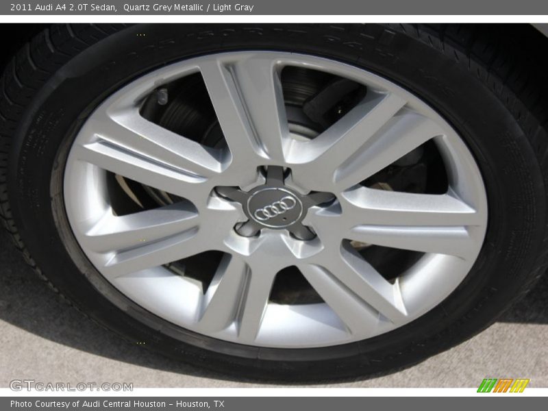 Quartz Grey Metallic / Light Gray 2011 Audi A4 2.0T Sedan