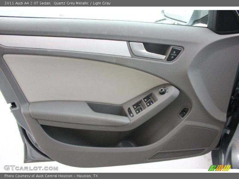 Quartz Grey Metallic / Light Gray 2011 Audi A4 2.0T Sedan