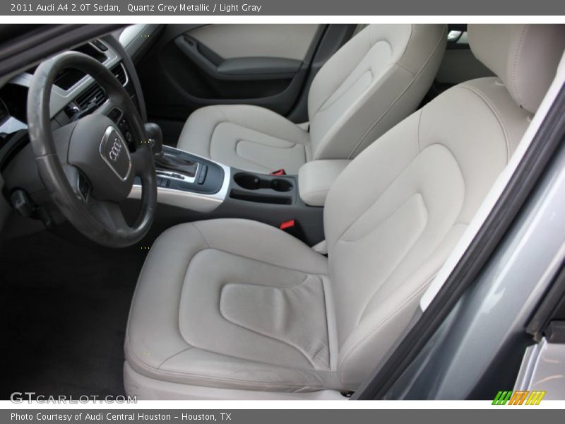 Quartz Grey Metallic / Light Gray 2011 Audi A4 2.0T Sedan