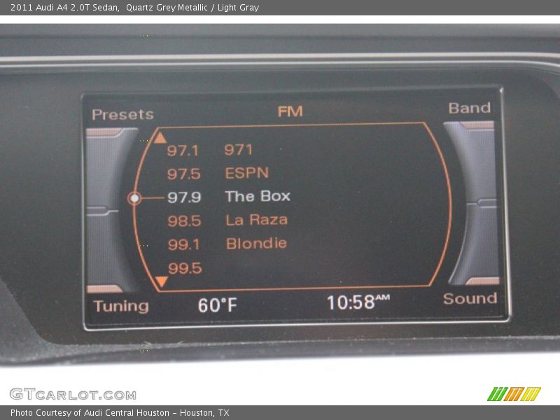 Quartz Grey Metallic / Light Gray 2011 Audi A4 2.0T Sedan