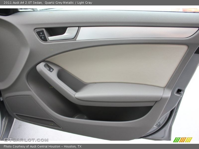 Quartz Grey Metallic / Light Gray 2011 Audi A4 2.0T Sedan