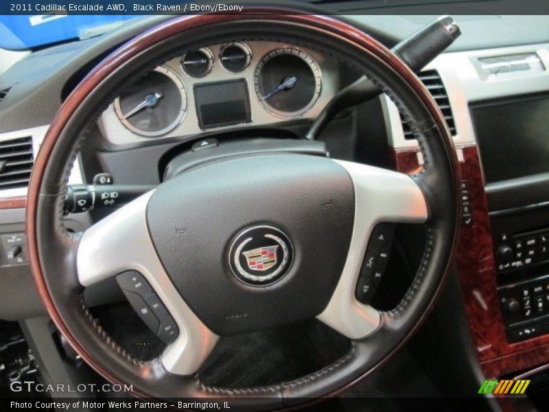 Black Raven / Ebony/Ebony 2011 Cadillac Escalade AWD