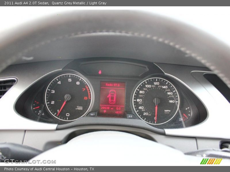 Quartz Grey Metallic / Light Gray 2011 Audi A4 2.0T Sedan