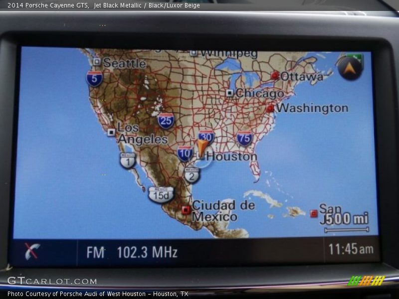 Navigation of 2014 Cayenne GTS