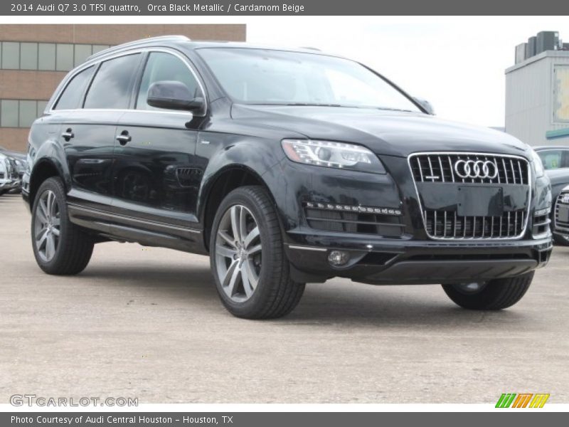 Orca Black Metallic / Cardamom Beige 2014 Audi Q7 3.0 TFSI quattro