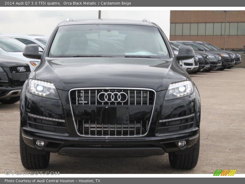 Orca Black Metallic / Cardamom Beige 2014 Audi Q7 3.0 TFSI quattro