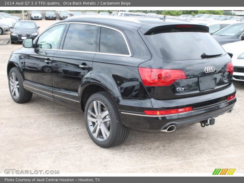 Orca Black Metallic / Cardamom Beige 2014 Audi Q7 3.0 TFSI quattro