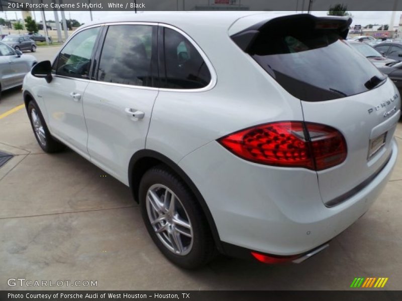 White / Black 2014 Porsche Cayenne S Hybrid