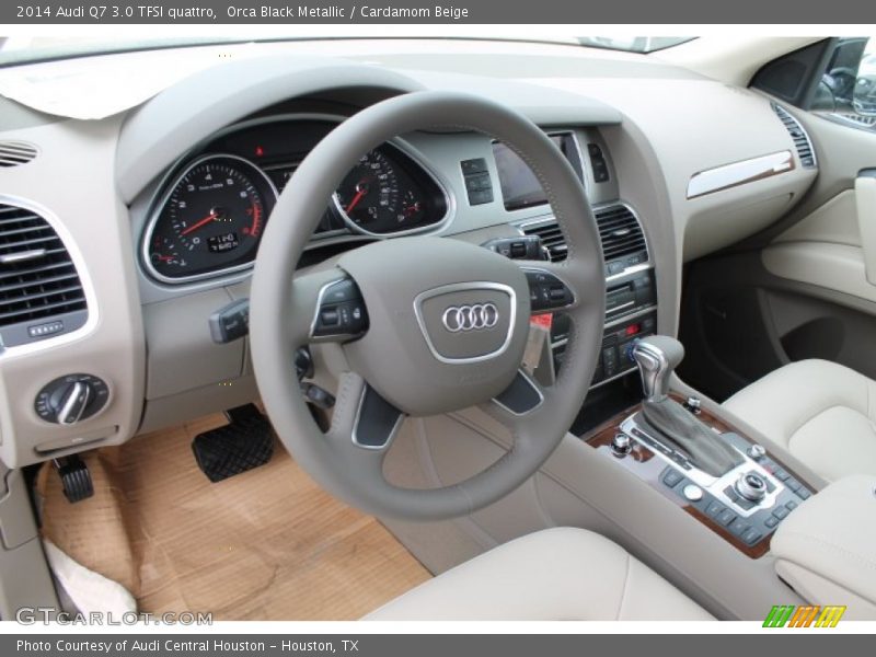 Orca Black Metallic / Cardamom Beige 2014 Audi Q7 3.0 TFSI quattro