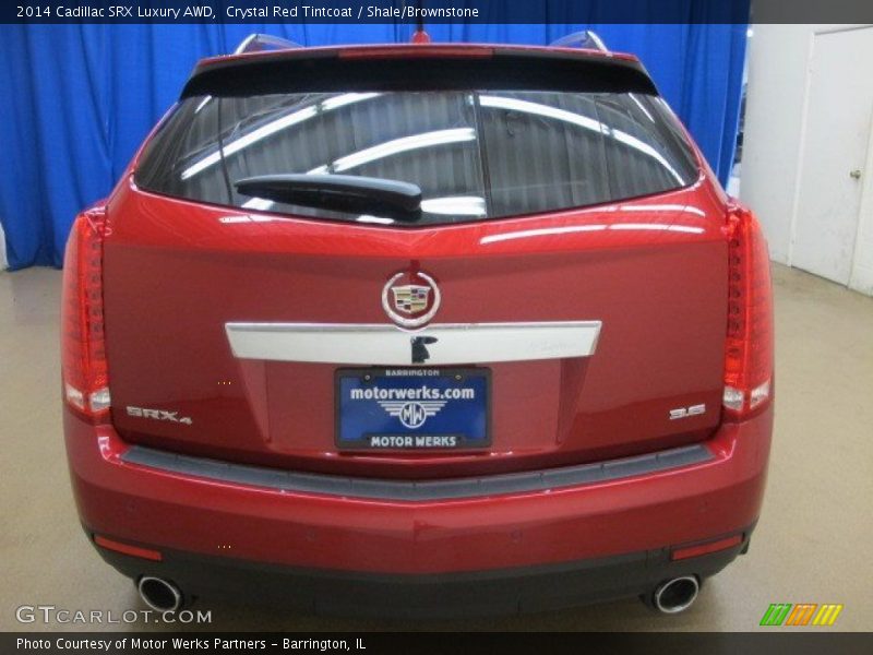 Crystal Red Tintcoat / Shale/Brownstone 2014 Cadillac SRX Luxury AWD