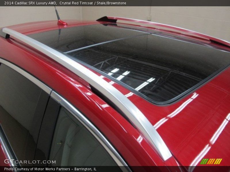 Crystal Red Tintcoat / Shale/Brownstone 2014 Cadillac SRX Luxury AWD