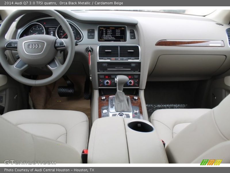 Orca Black Metallic / Cardamom Beige 2014 Audi Q7 3.0 TFSI quattro
