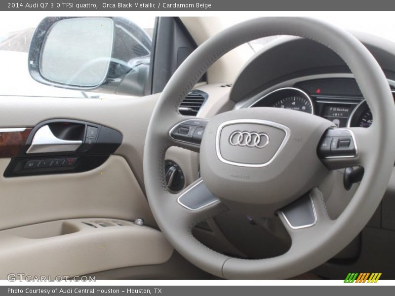 Orca Black Metallic / Cardamom Beige 2014 Audi Q7 3.0 TFSI quattro
