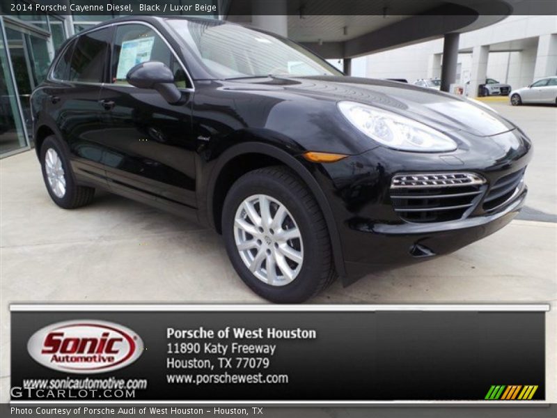 Black / Luxor Beige 2014 Porsche Cayenne Diesel