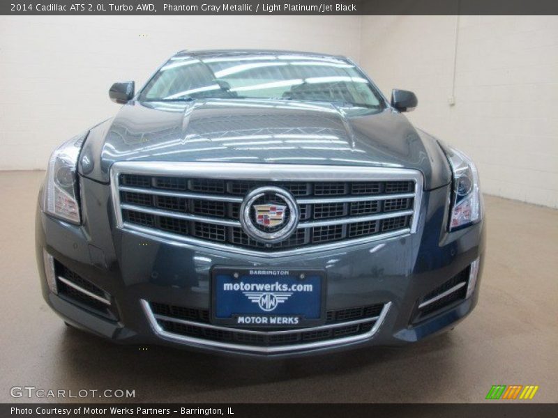 Phantom Gray Metallic / Light Platinum/Jet Black 2014 Cadillac ATS 2.0L Turbo AWD