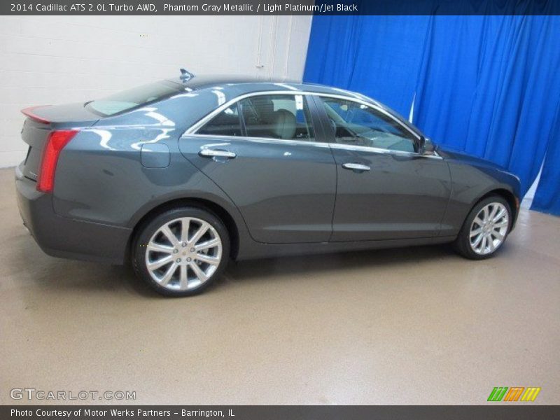 Phantom Gray Metallic / Light Platinum/Jet Black 2014 Cadillac ATS 2.0L Turbo AWD