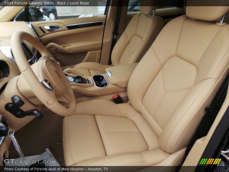 Front Seat of 2014 Cayenne Diesel