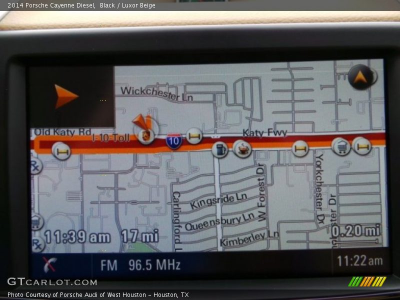 Navigation of 2014 Cayenne Diesel