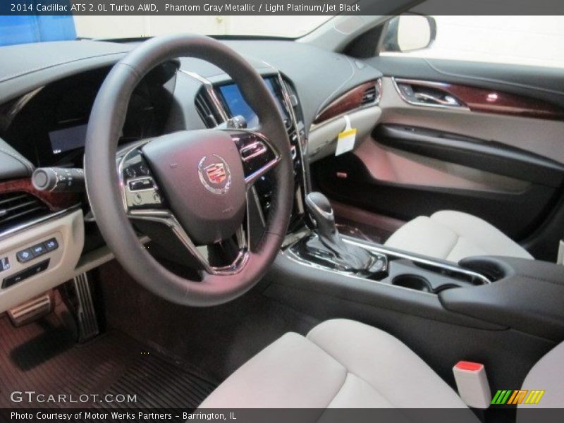 Phantom Gray Metallic / Light Platinum/Jet Black 2014 Cadillac ATS 2.0L Turbo AWD