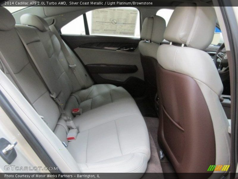 Silver Coast Metallic / Light Platinum/Brownstone 2014 Cadillac ATS 2.0L Turbo AWD