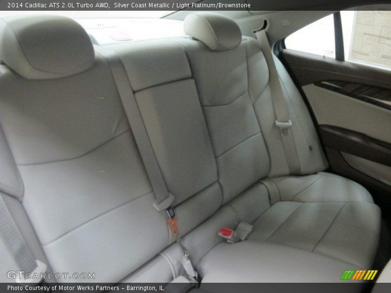 Silver Coast Metallic / Light Platinum/Brownstone 2014 Cadillac ATS 2.0L Turbo AWD