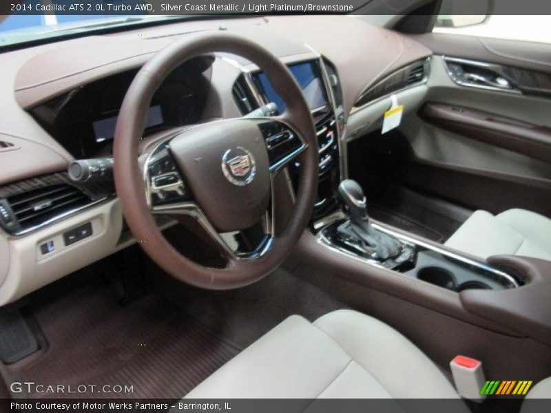 Light Platinum/Brownstone Interior - 2014 ATS 2.0L Turbo AWD 