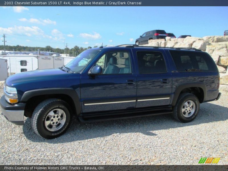 Indigo Blue Metallic / Gray/Dark Charcoal 2003 Chevrolet Suburban 1500 LT 4x4