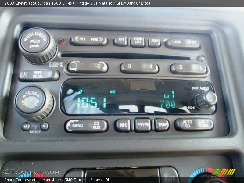 Indigo Blue Metallic / Gray/Dark Charcoal 2003 Chevrolet Suburban 1500 LT 4x4