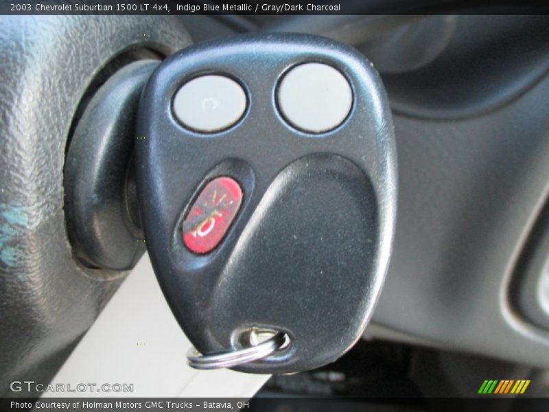 Indigo Blue Metallic / Gray/Dark Charcoal 2003 Chevrolet Suburban 1500 LT 4x4