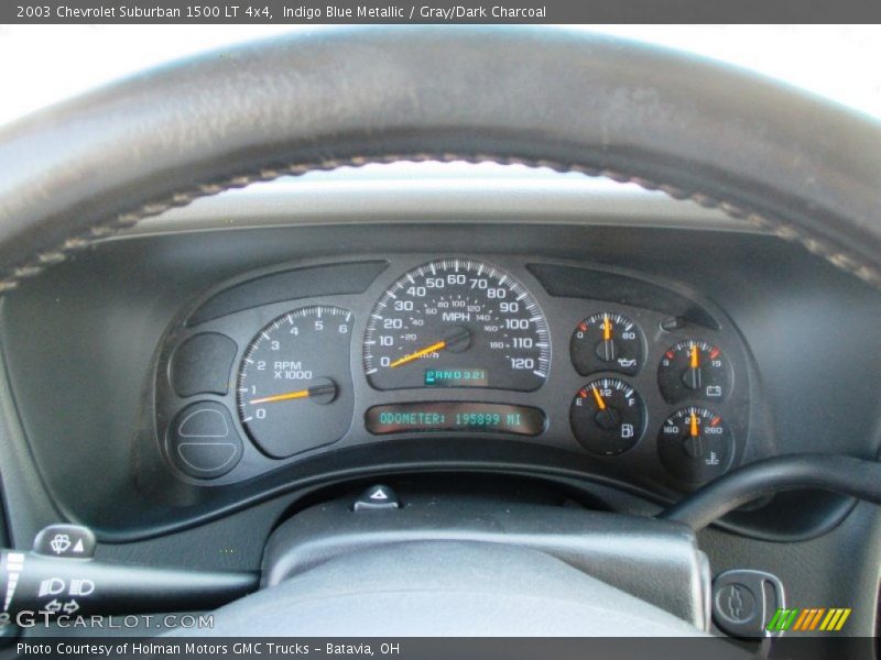 Indigo Blue Metallic / Gray/Dark Charcoal 2003 Chevrolet Suburban 1500 LT 4x4
