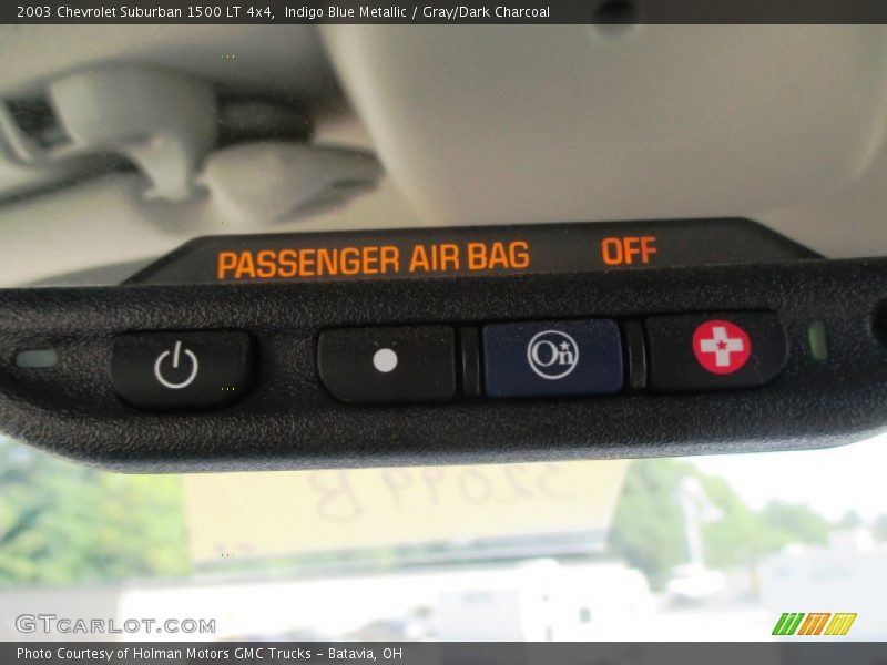 Indigo Blue Metallic / Gray/Dark Charcoal 2003 Chevrolet Suburban 1500 LT 4x4