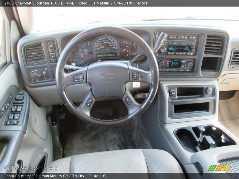 Indigo Blue Metallic / Gray/Dark Charcoal 2003 Chevrolet Suburban 1500 LT 4x4