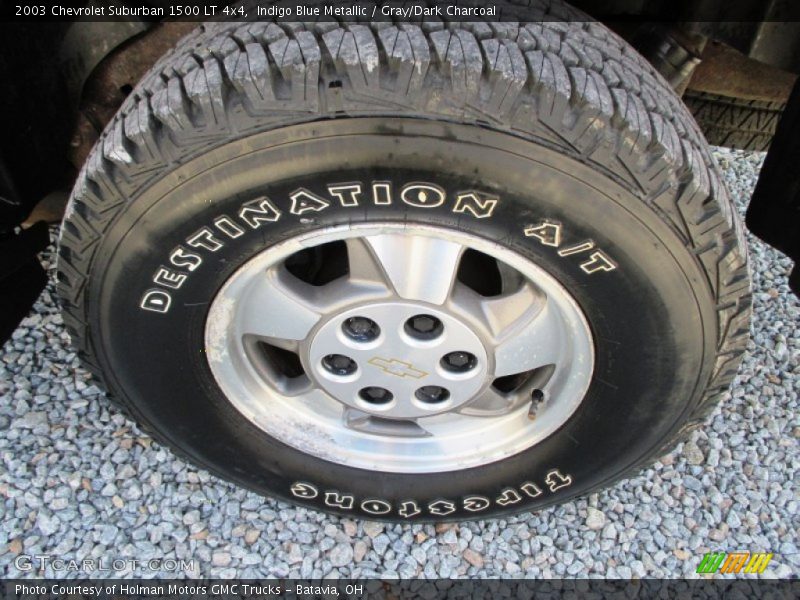 Indigo Blue Metallic / Gray/Dark Charcoal 2003 Chevrolet Suburban 1500 LT 4x4