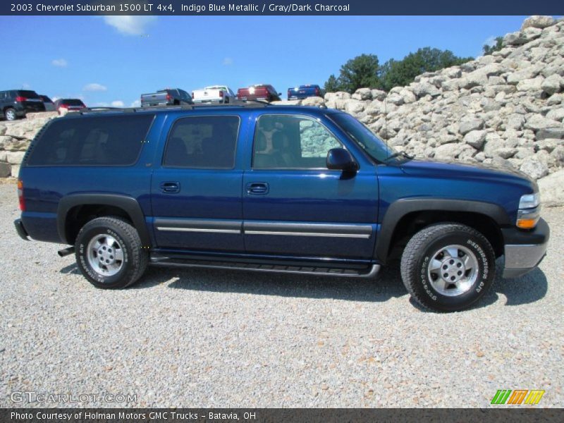 Indigo Blue Metallic / Gray/Dark Charcoal 2003 Chevrolet Suburban 1500 LT 4x4