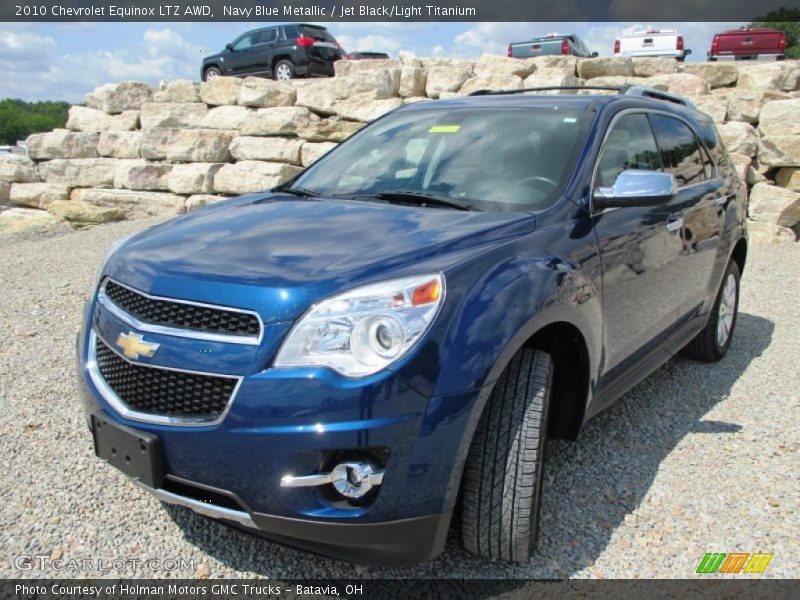 Navy Blue Metallic / Jet Black/Light Titanium 2010 Chevrolet Equinox LTZ AWD