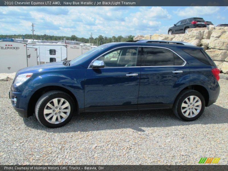 Navy Blue Metallic / Jet Black/Light Titanium 2010 Chevrolet Equinox LTZ AWD