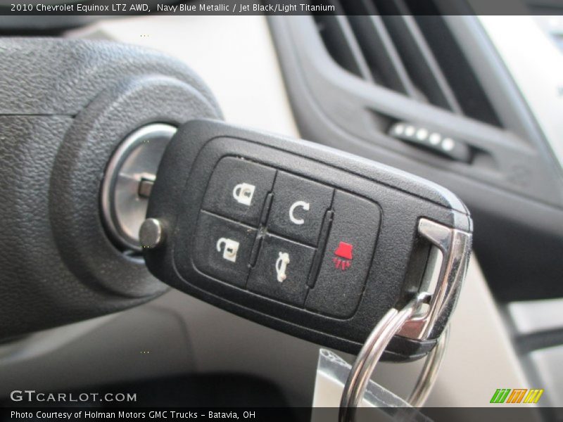 Navy Blue Metallic / Jet Black/Light Titanium 2010 Chevrolet Equinox LTZ AWD