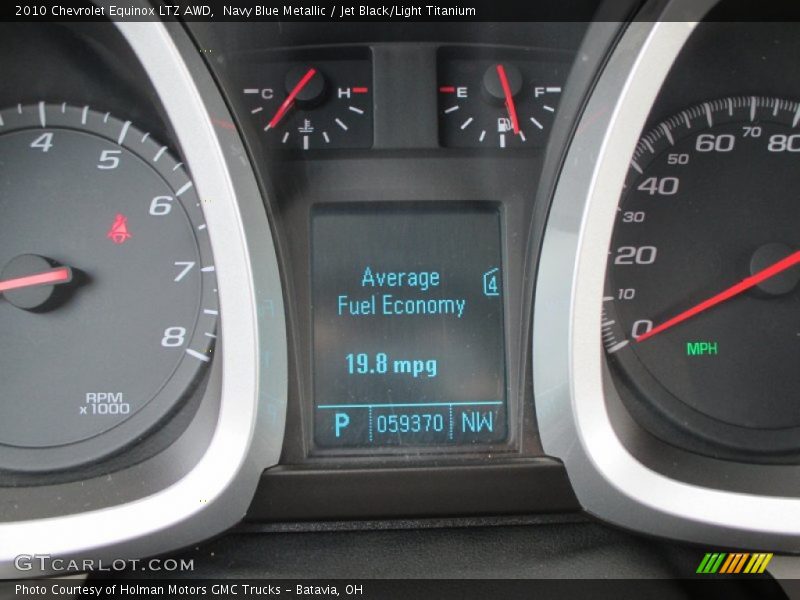 Navy Blue Metallic / Jet Black/Light Titanium 2010 Chevrolet Equinox LTZ AWD