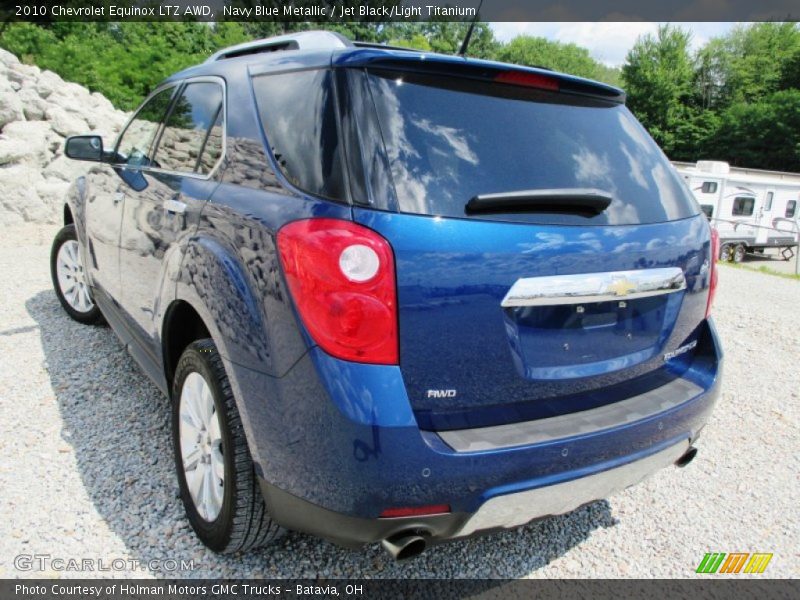 Navy Blue Metallic / Jet Black/Light Titanium 2010 Chevrolet Equinox LTZ AWD