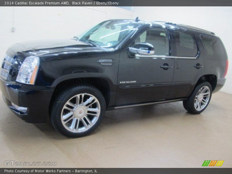 Black Raven / Ebony/Ebony 2014 Cadillac Escalade Premium AWD
