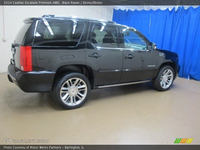 Black Raven / Ebony/Ebony 2014 Cadillac Escalade Premium AWD