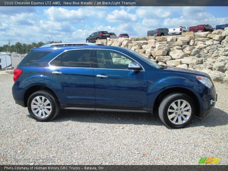 Navy Blue Metallic / Jet Black/Light Titanium 2010 Chevrolet Equinox LTZ AWD