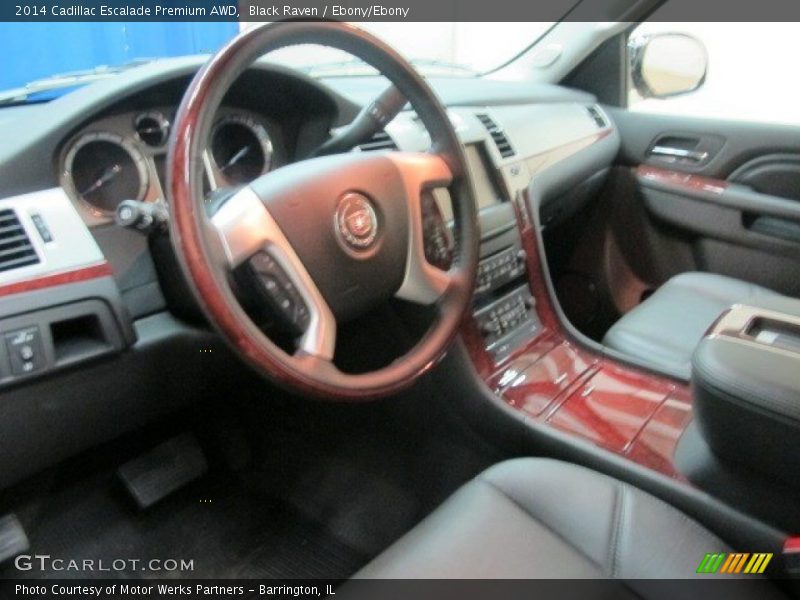Black Raven / Ebony/Ebony 2014 Cadillac Escalade Premium AWD