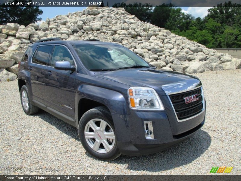 Atlantis Blue Metallic / Jet Black 2014 GMC Terrain SLE