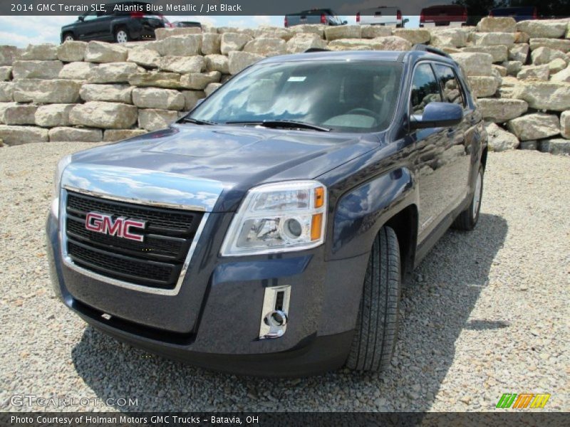 Atlantis Blue Metallic / Jet Black 2014 GMC Terrain SLE
