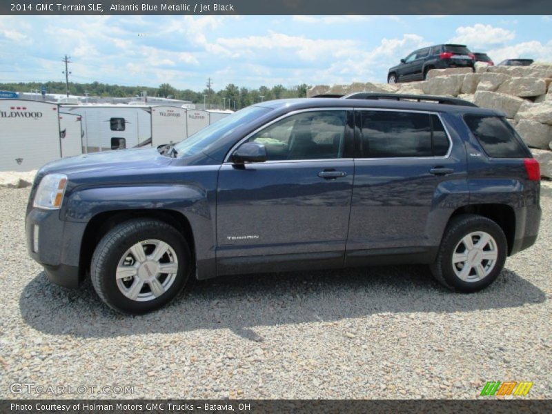 Atlantis Blue Metallic / Jet Black 2014 GMC Terrain SLE