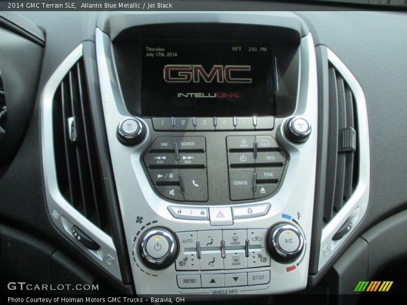Atlantis Blue Metallic / Jet Black 2014 GMC Terrain SLE