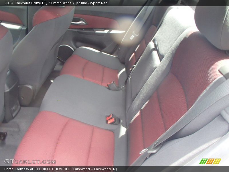 Summit White / Jet Black/Sport Red 2014 Chevrolet Cruze LT